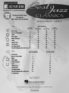 Jazz Play-Along vol.74: Best of Jazz Classics (book/CD)