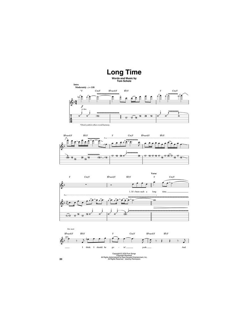Boston: Guitar Play-Along Volume 86 (book/CD)