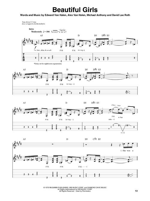 Van Halen: Guitar Play-Along Volume 50 (book/CD)