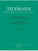 Twelve Fantasias for Violin Without Bass, 1735