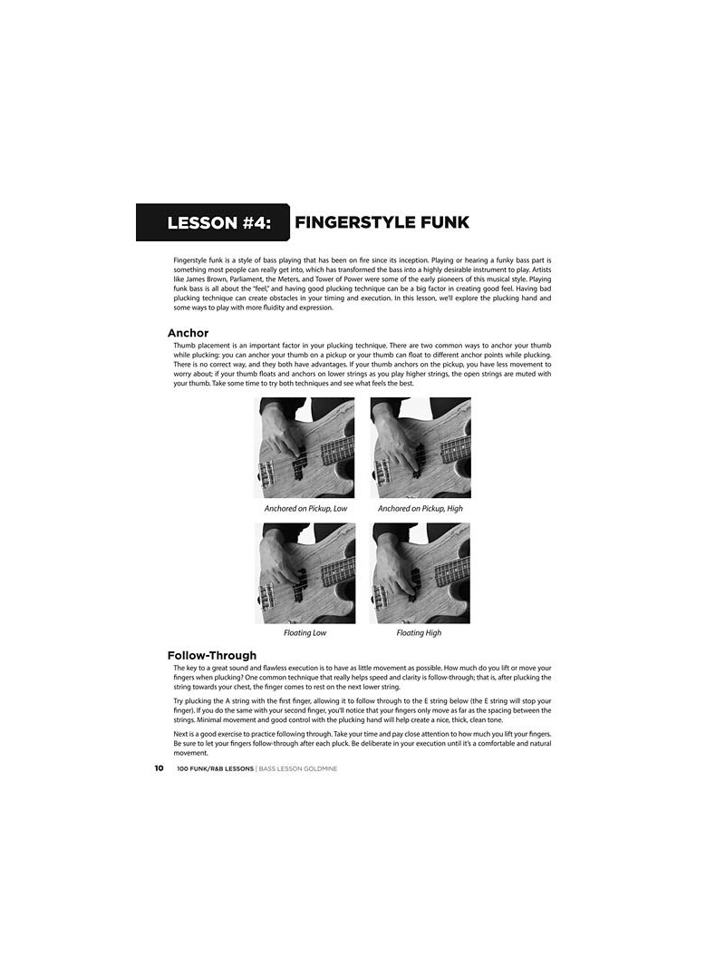 Goldmine : 100 Funk/R&B Lessons - Bass (book/Audio Access) 