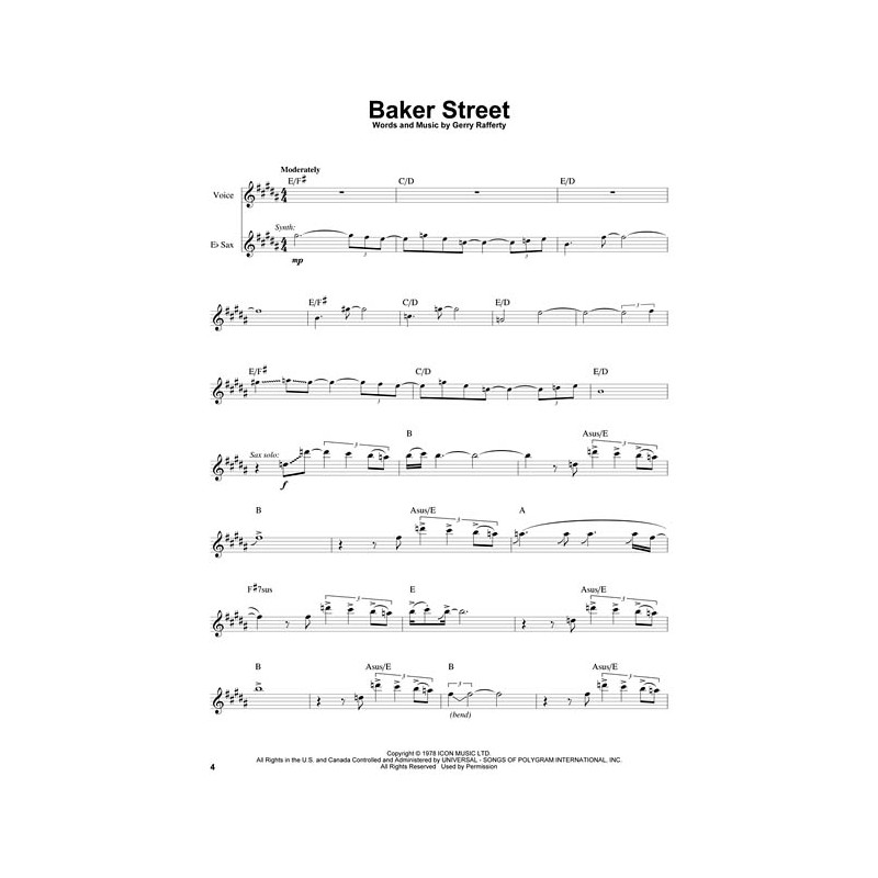 basi sassofono, sax play along, sassofono rock, spartiti sassofono