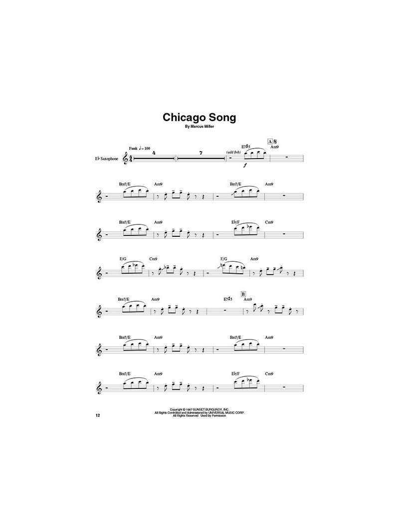 David Sanborn: Saxophone Play-Along Volume 8 (book/Audio Online)