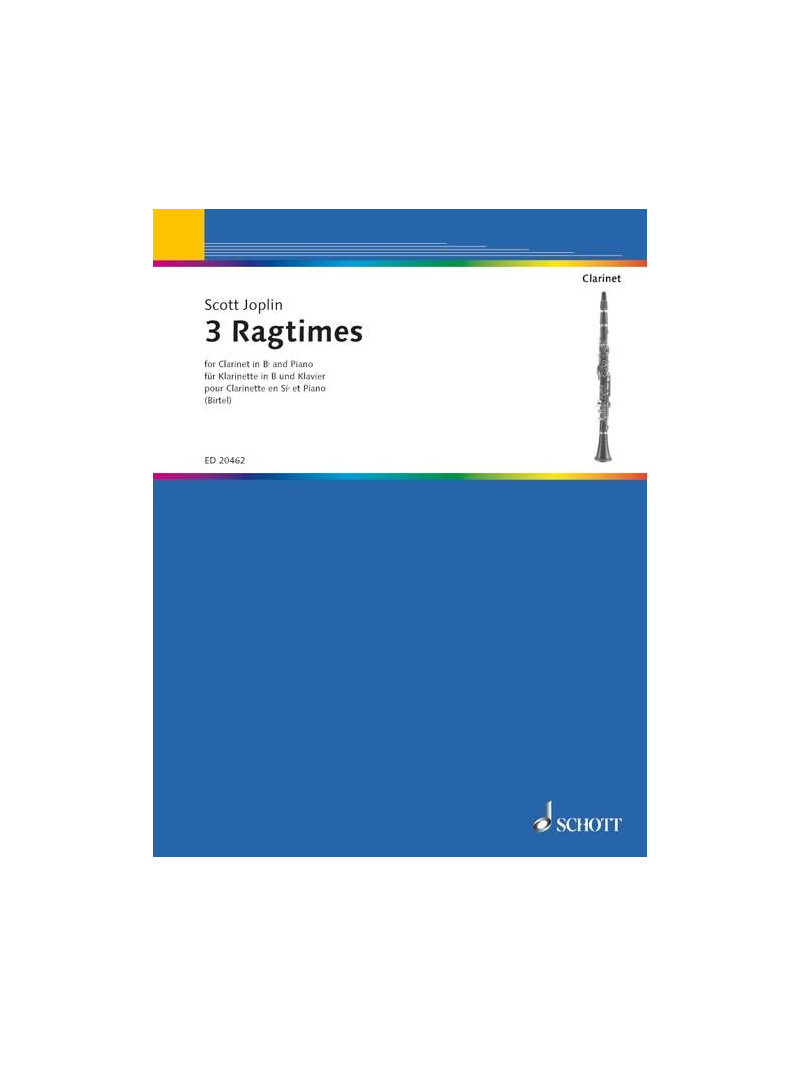 3 Ragtimes (for Clarinet and Piano)