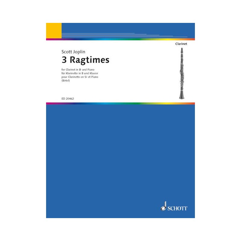 3 Ragtimes (for Clarinet and Piano)