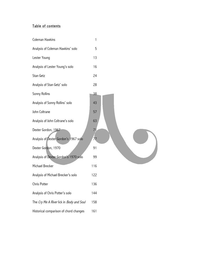 Body and Soul: The Evolution of a Tenor Saxophone Standard