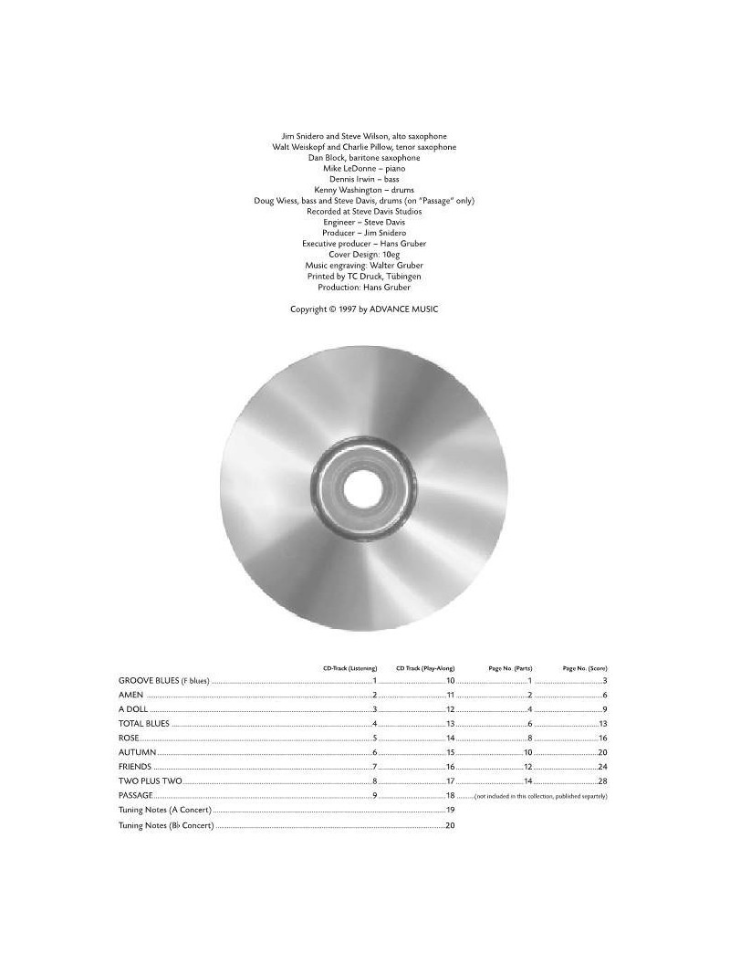 Jazz Conception for Sax Section (book/CD play-along)