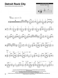 Kiss: Drum Play-Along Volume 39 (book/CD)