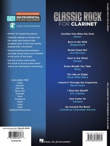 Classic Rock Clarinet - Easy Instrumental Play-Along (book/Audio Access)