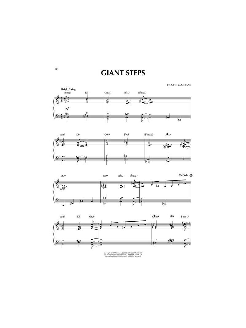 John Coltrane: Jazz Piano Solos