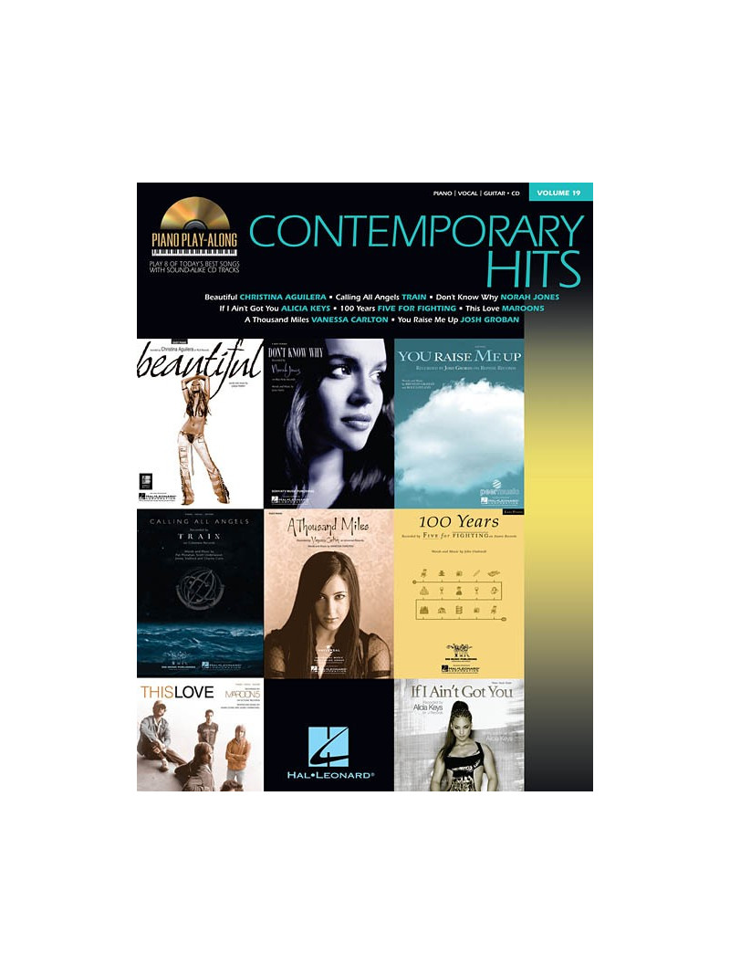 Piano Play-Along Contemporary Hits vol.19 (book/CD)