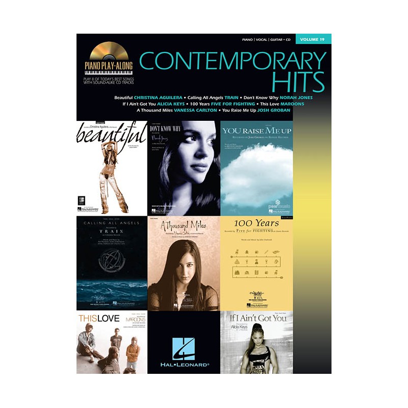 Piano Play-Along Contemporary Hits vol.19 (book/CD)