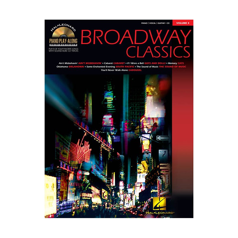Piano Play-Along: Broadway Classics  Volume 4 (book/CD)