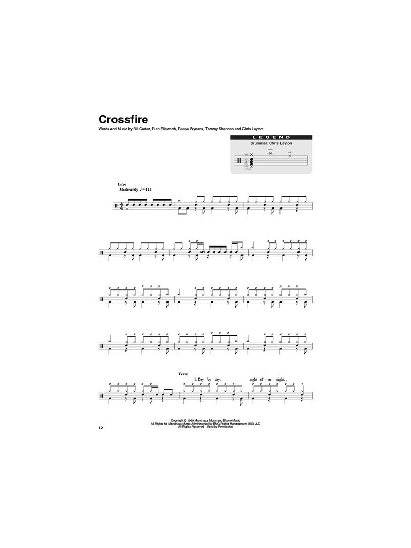Drum Play-Along Volume 40: Stevie Ray Vaughan (book/Audio Online)