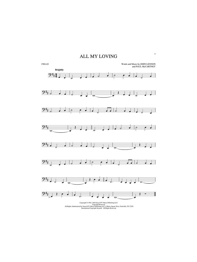 Best of the Beatles for Cello