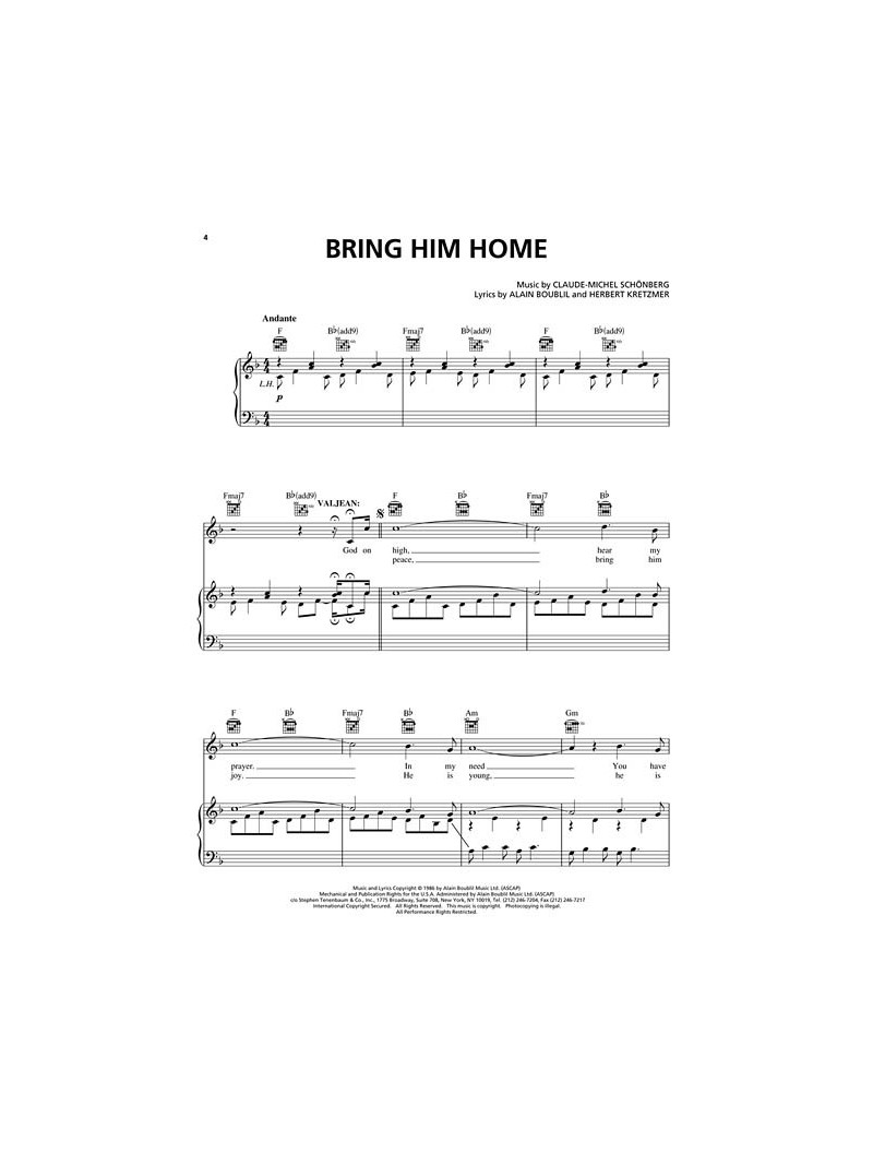Les Miserables (book/CD sing-along)