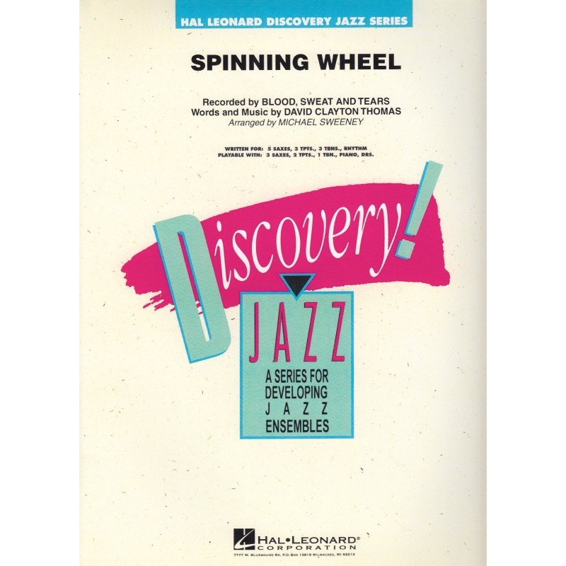 easy jazz ensemble, arrangiamenti big band, Spinning Wheel Blood www.birdlandjazz.it