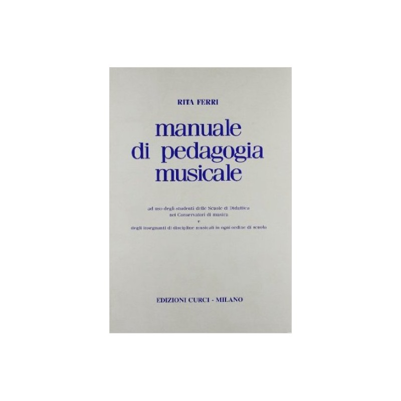 Manuale di pedagogia musicale