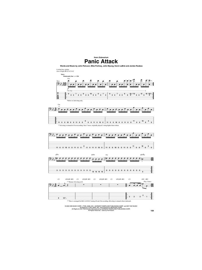 Dream Theater Bass Anthology