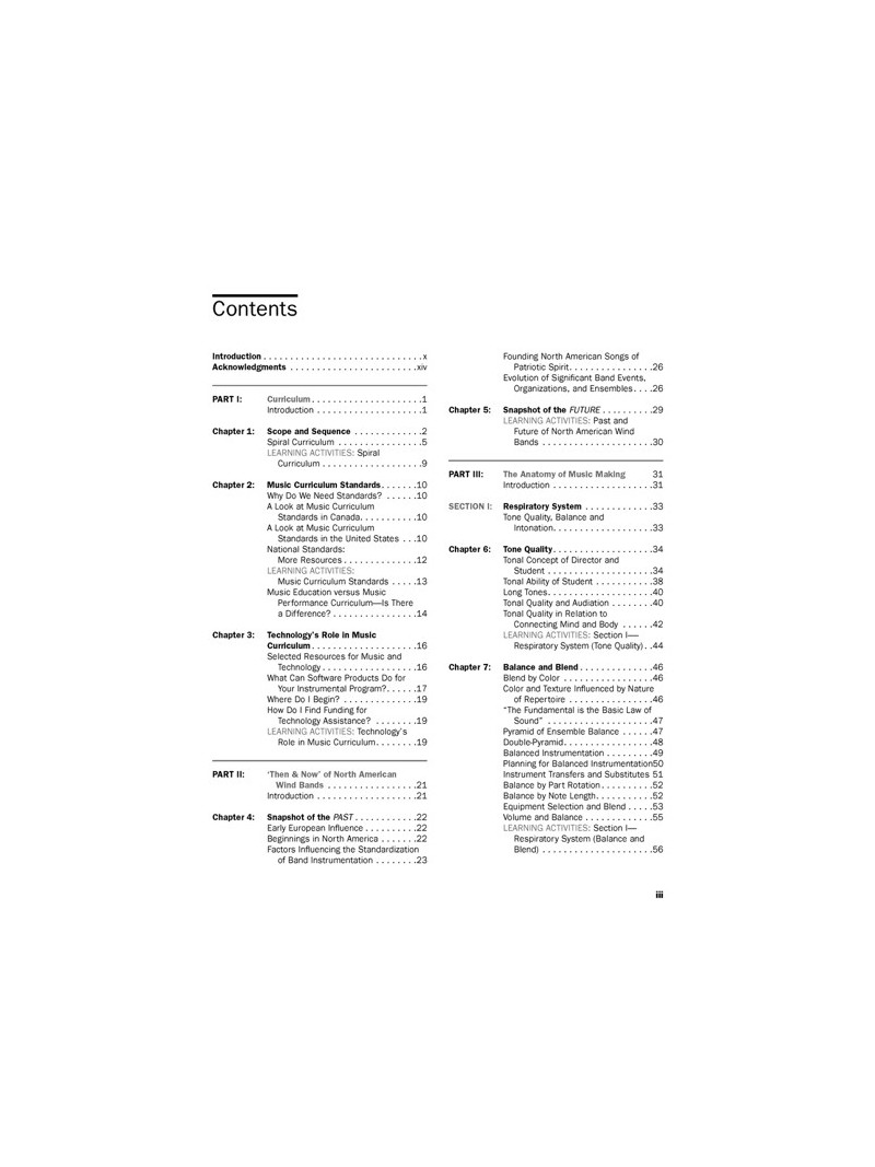 Developing the Complete Band Program