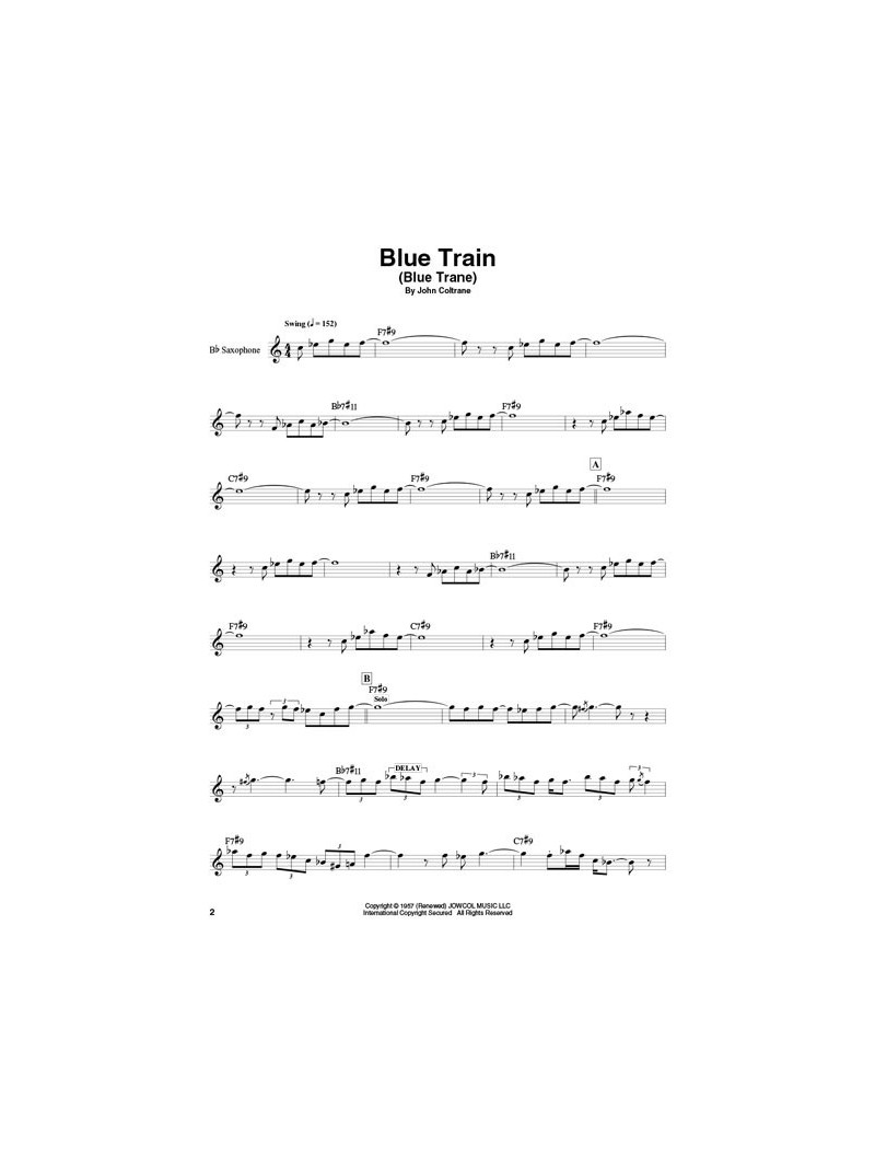 John Coltrane: Saxophone Play-Along Volume 10 (book/Audio Online)