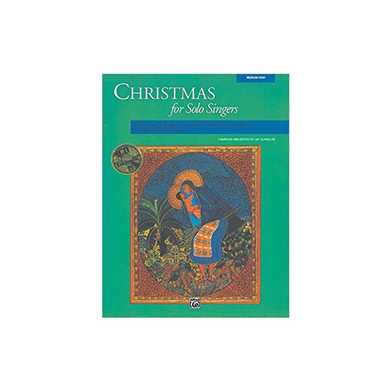 Christmas for Solo Singers for Medium High Voice (book/CD)