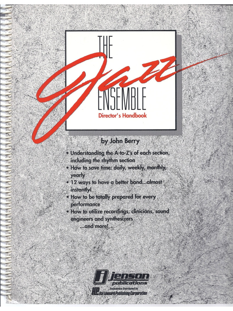 The Jazz Ensemble Director's Handbook
