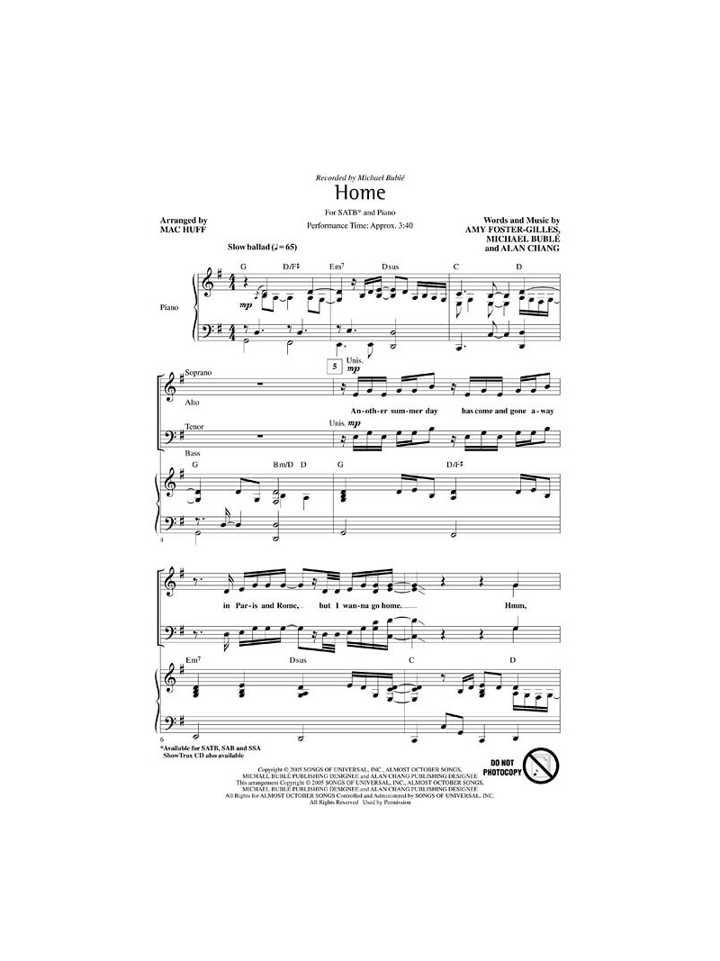 Home (Choral)