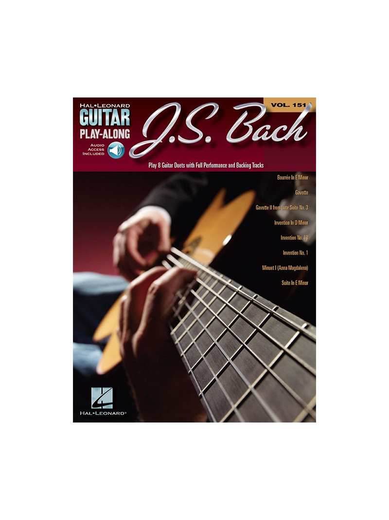 J.S. Bach: Guitar Play-Along Volume 151 (book/Audio Online)