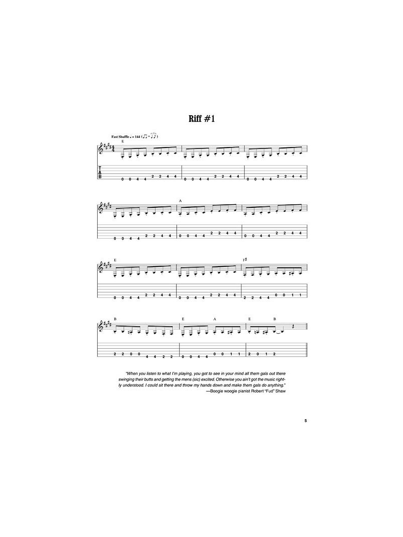 Boogie Blues Riffs (book & CD)