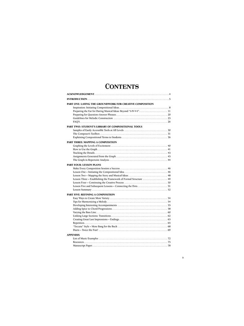 Piano Teacher's Guide to Creative Composition