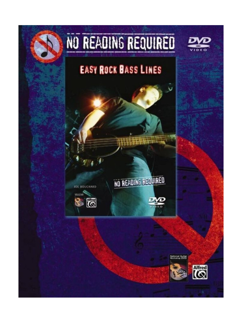 No Reading Required: Easy Rock Bass Lines (book/DVD)