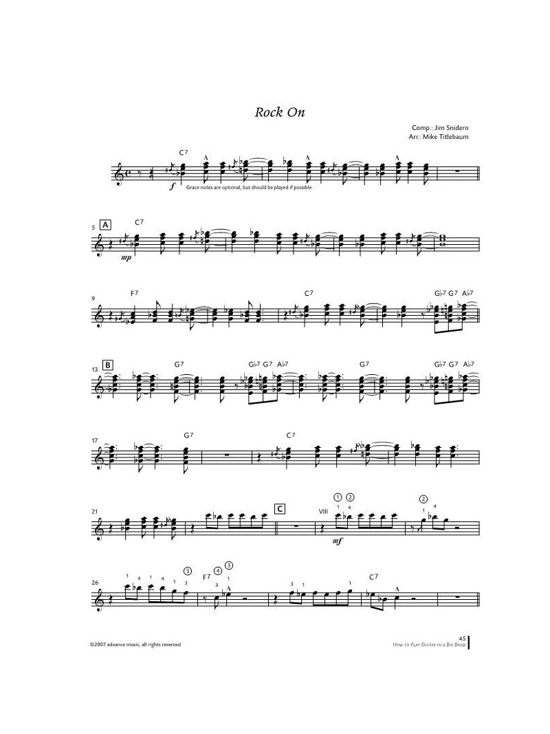 How to Play Guitar in a Big Band (book/CD)