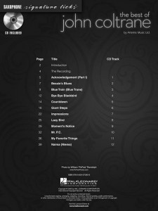 Saxophone Signature Licks (book/CD play-along)