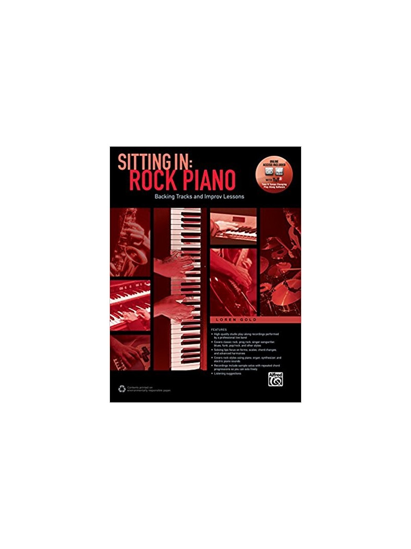 Sitting In: Rock Piano (book/Online Audio & Software)