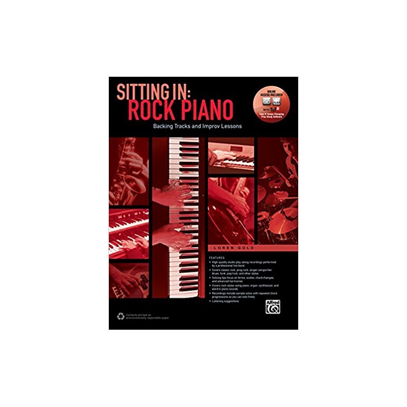 Sitting In: Rock Piano (book/Online Audio & Software)