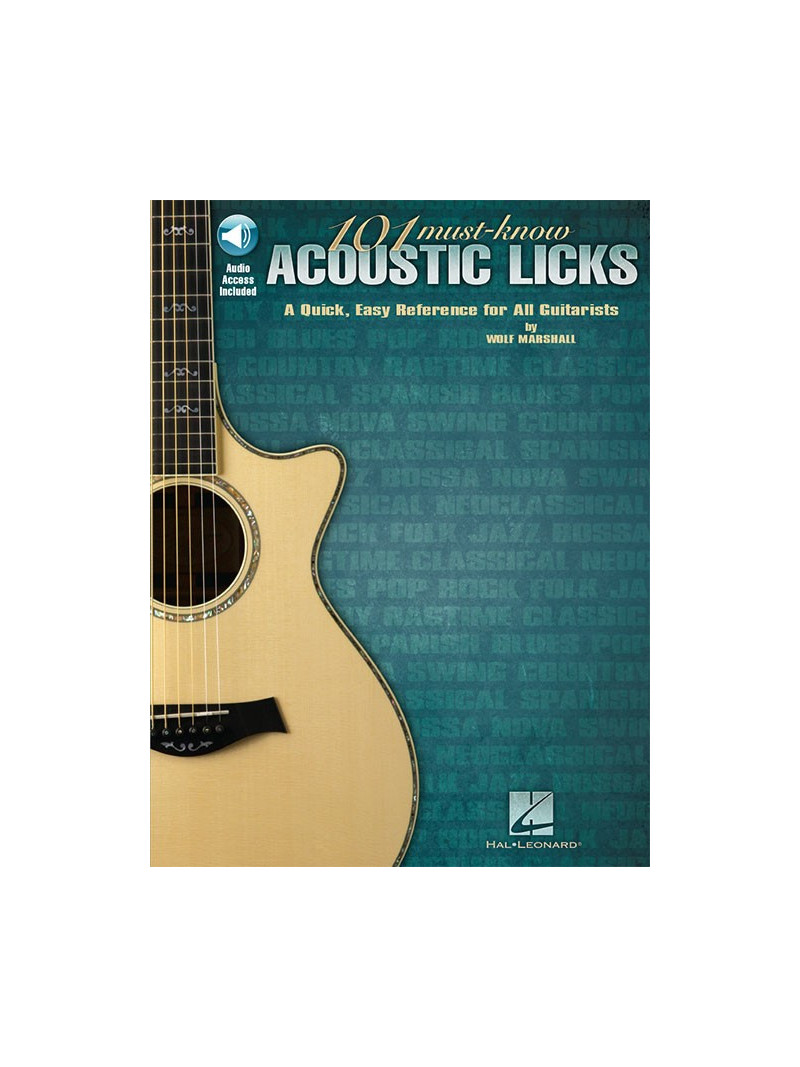 101 Must-Know Acoustic Licks (book/Audio Online)