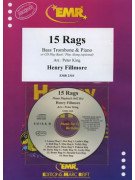15 Rags - Bass Trombone  (book/CD Play-along)