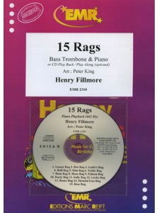 15 Rags - Bass Trombone  (book/CD Play-along)