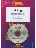 15 Rags - Bass Trombone  (book/CD Play-along)