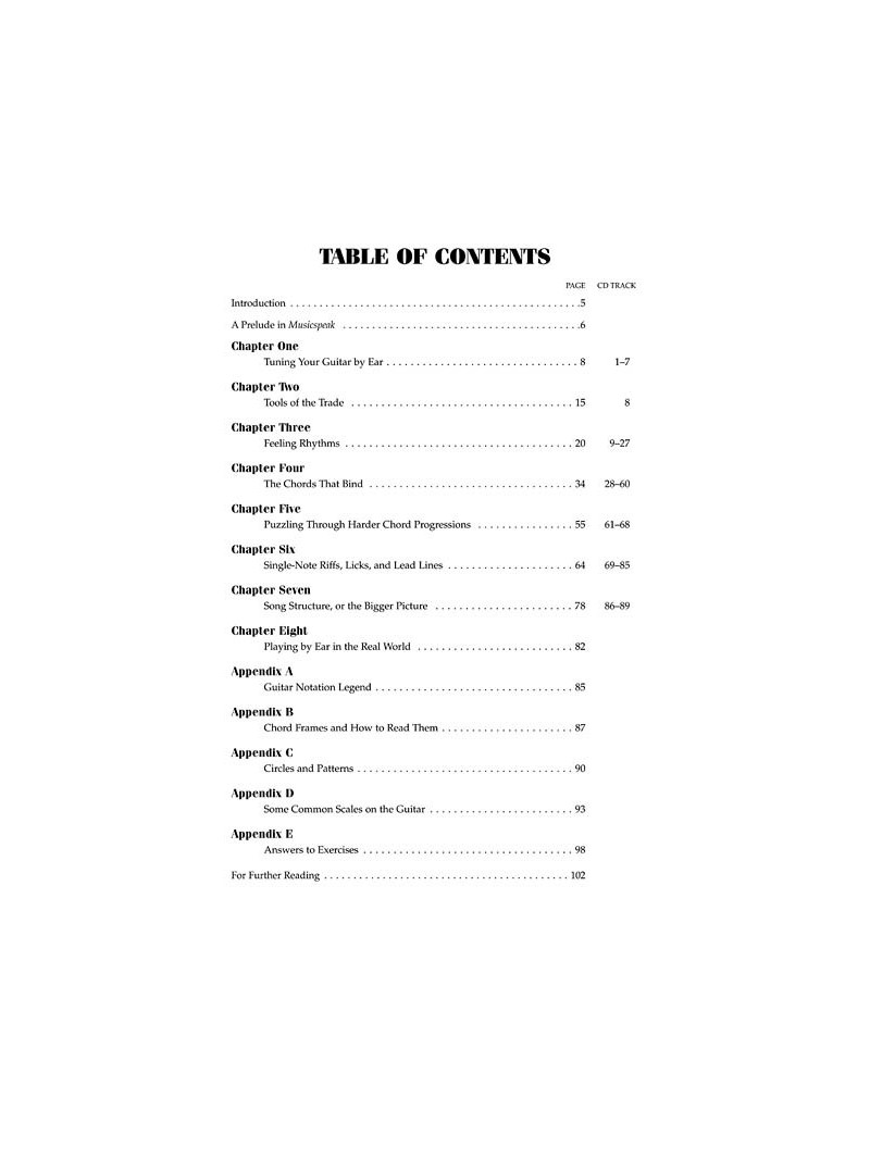 Play Guitar by Ear (book/CD)
