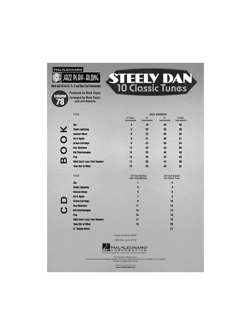 Jazz Play-Along vol.78: Steely Dan (book/CD)