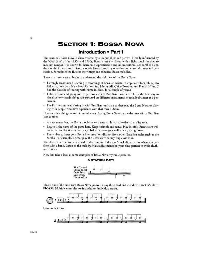 Brazilian Rhythms for the Drumset (book/" CD)
