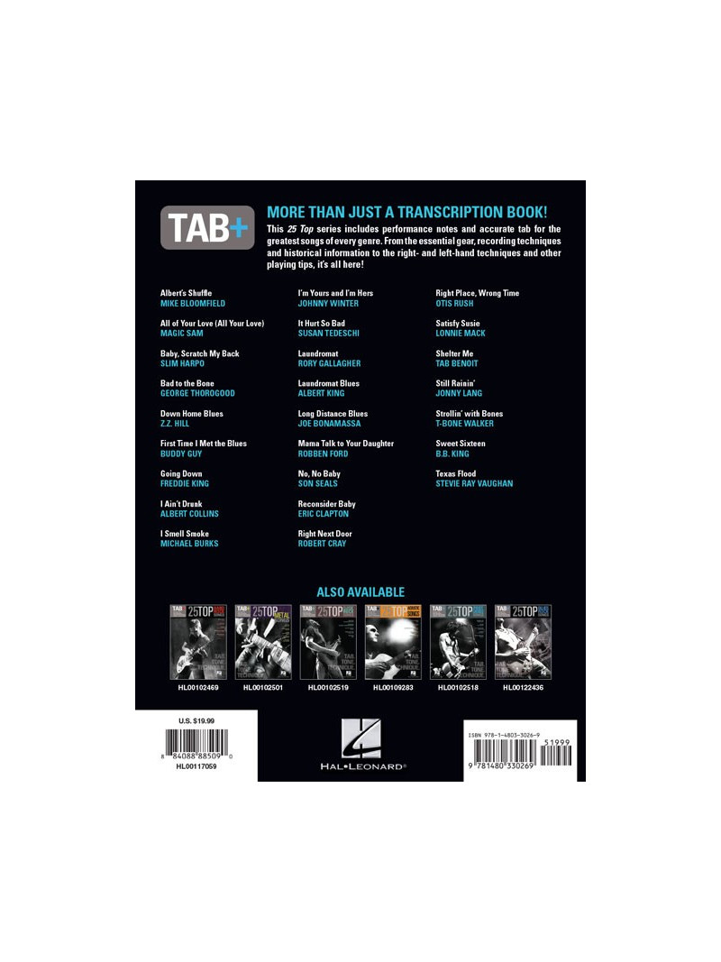 25 Top Blues Songs – Tab. Tone. Technique