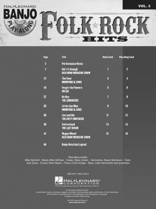 Folk Rock: Banjo Play-Along Volume 3 (book/CD)