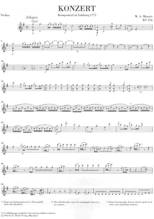 Mozart - Violin Concert Nr. 3 in G major KV216 