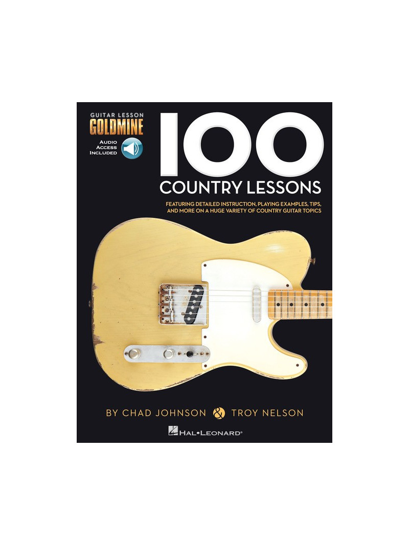 Goldmine : 100 Country Lessons - Guitar (book/2 CD)