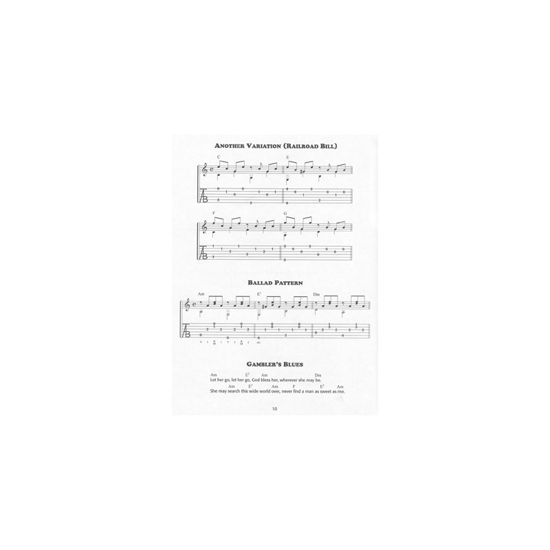 Fingerpicking patterns, country guitar method