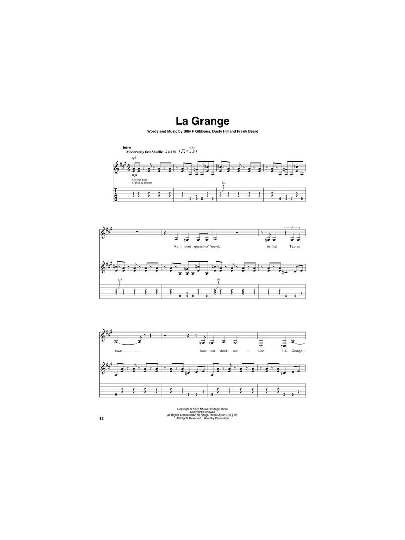 ZZ Top: Guitar Play-Along Volume 99 (book/CD)