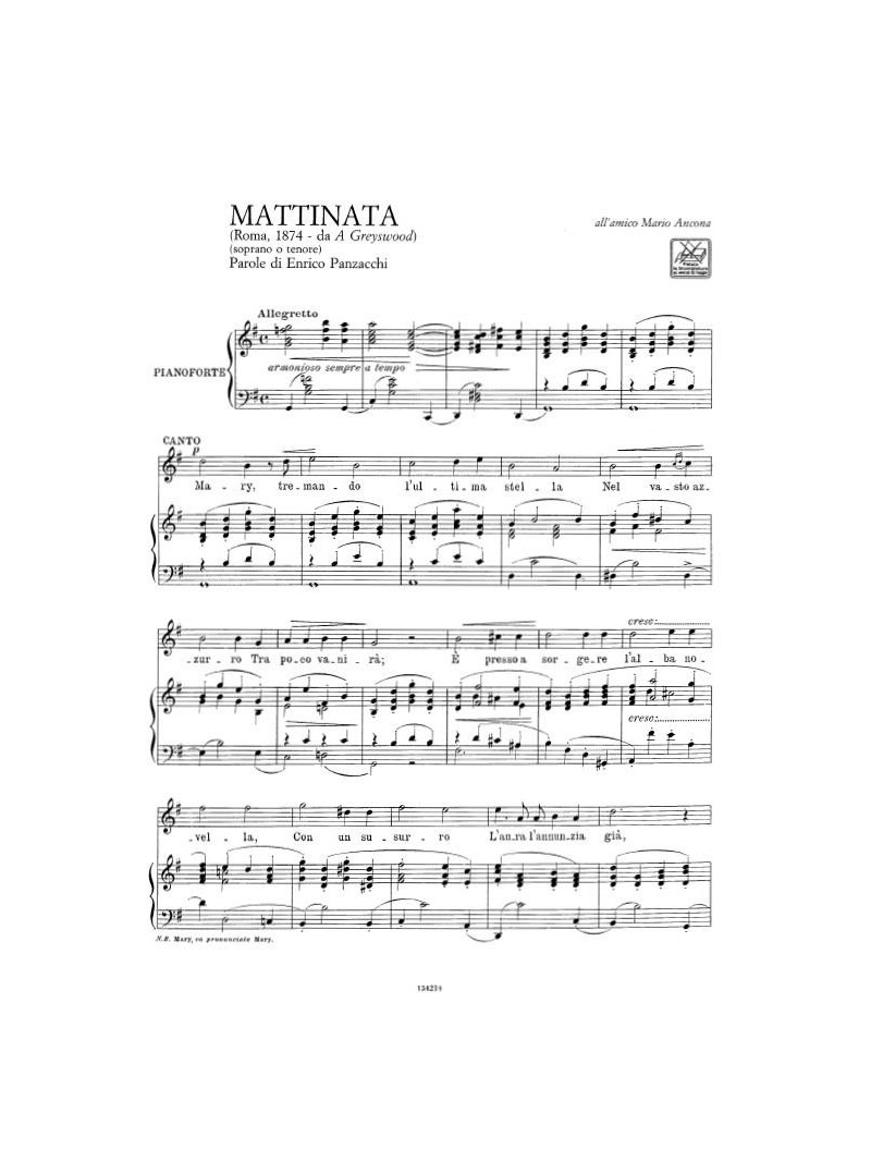 Romanze - Per canto e pianoforte